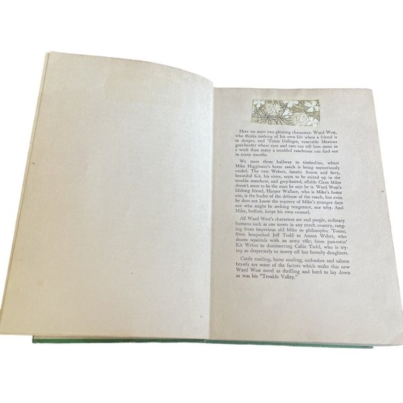 Halfway To Timberline By Ward West 1935 Hardcover Vintage Book Damaged - Picture 5 of 12